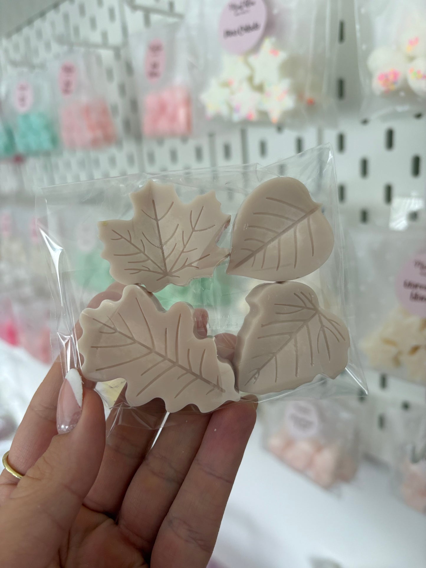 Mahogany teakwood leaves