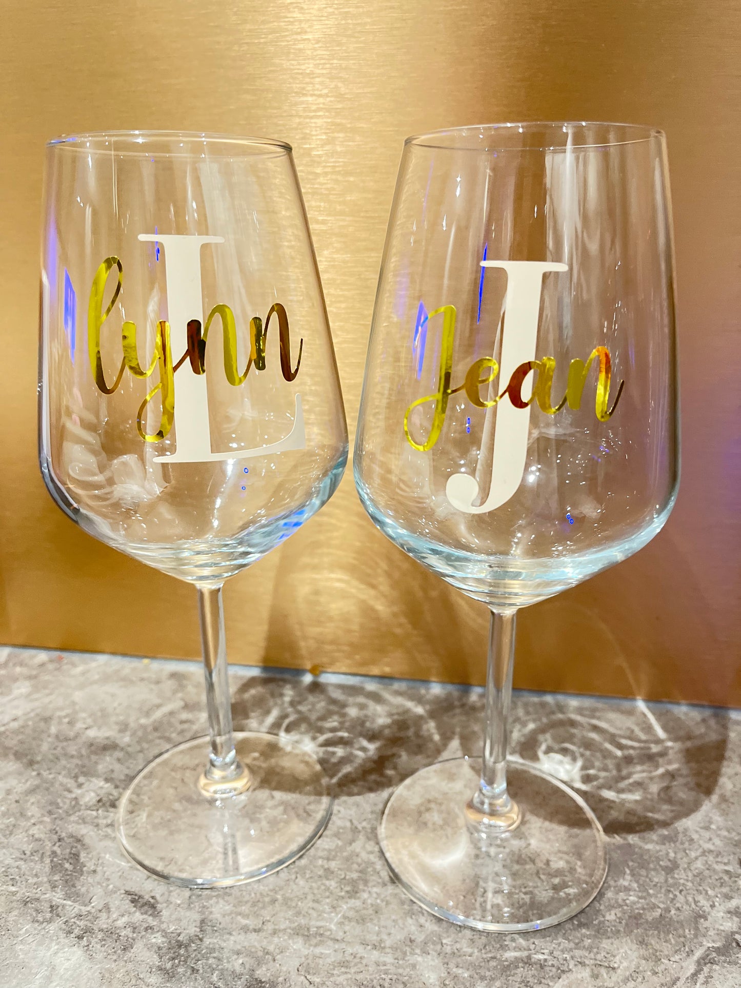 Luxury personalised glass