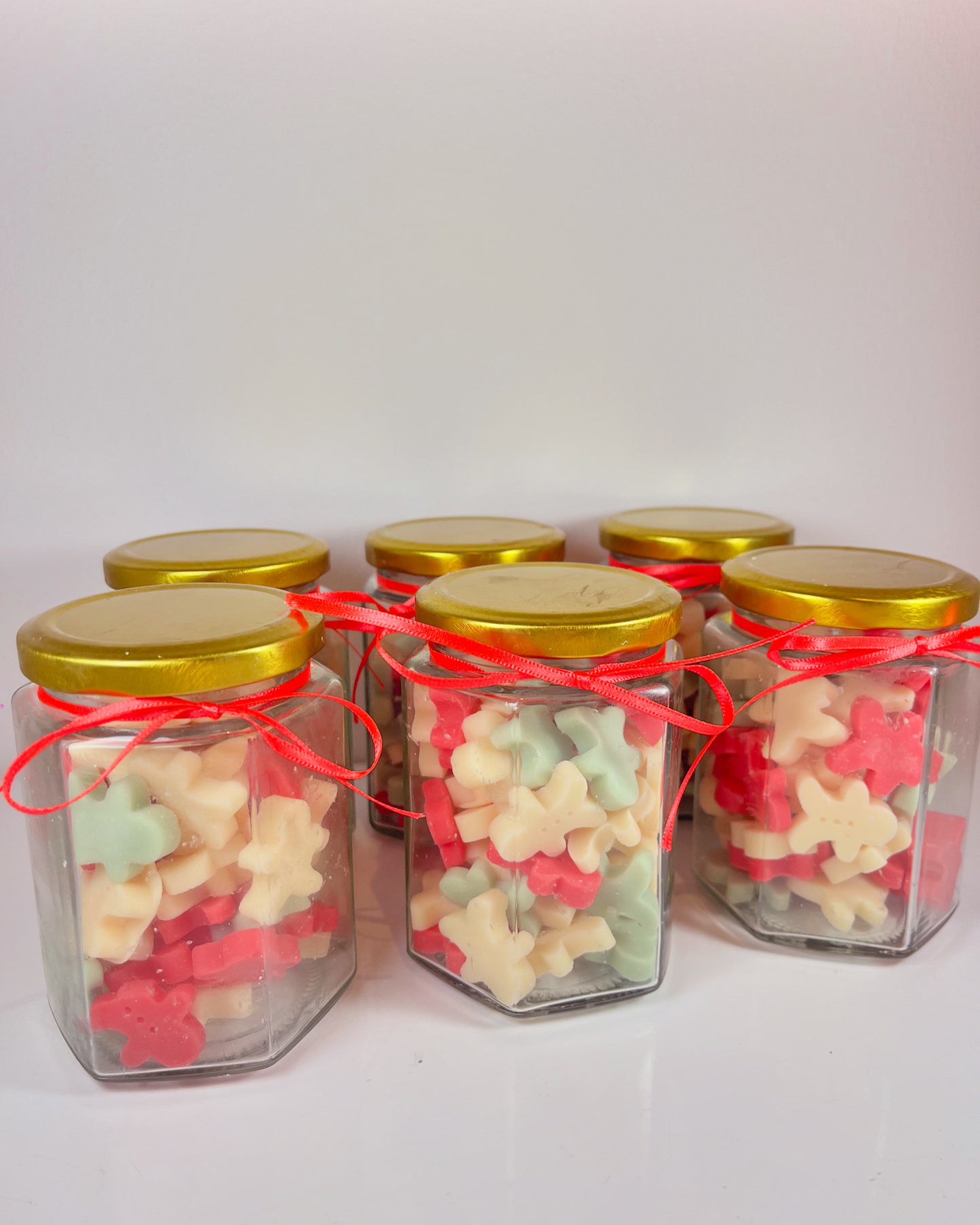 Christmas spice jars