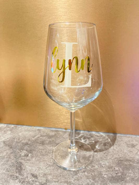 Luxury personalised glass