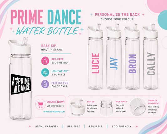 Personalised prime water bottle