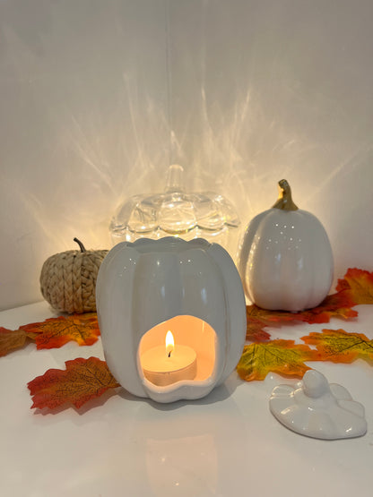 White ceramic pumpkin