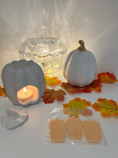 White ceramic pumpkin