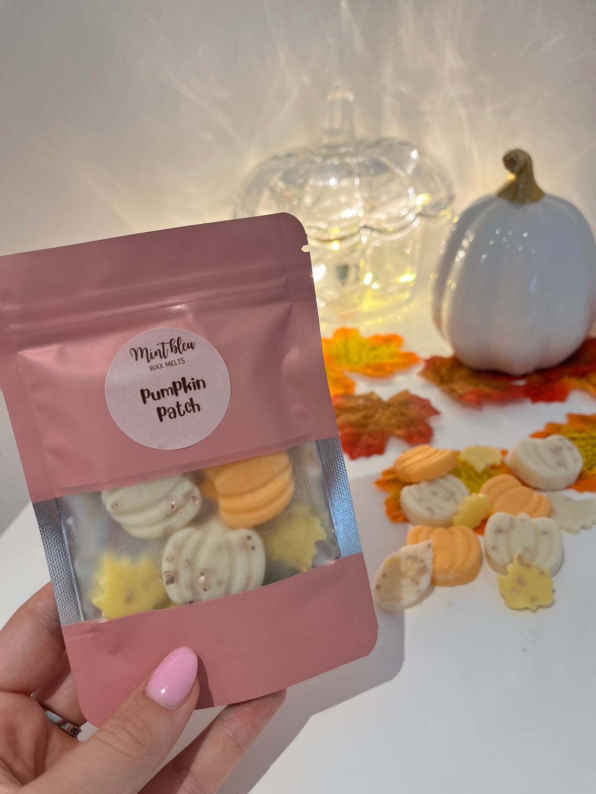 White ceramic pumpkin